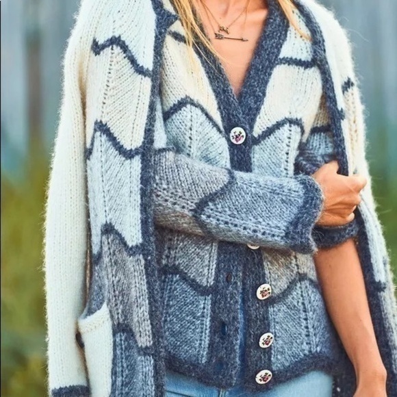 LoveShackFancy Rare Deena Cardigan L - Picture 4 of 11